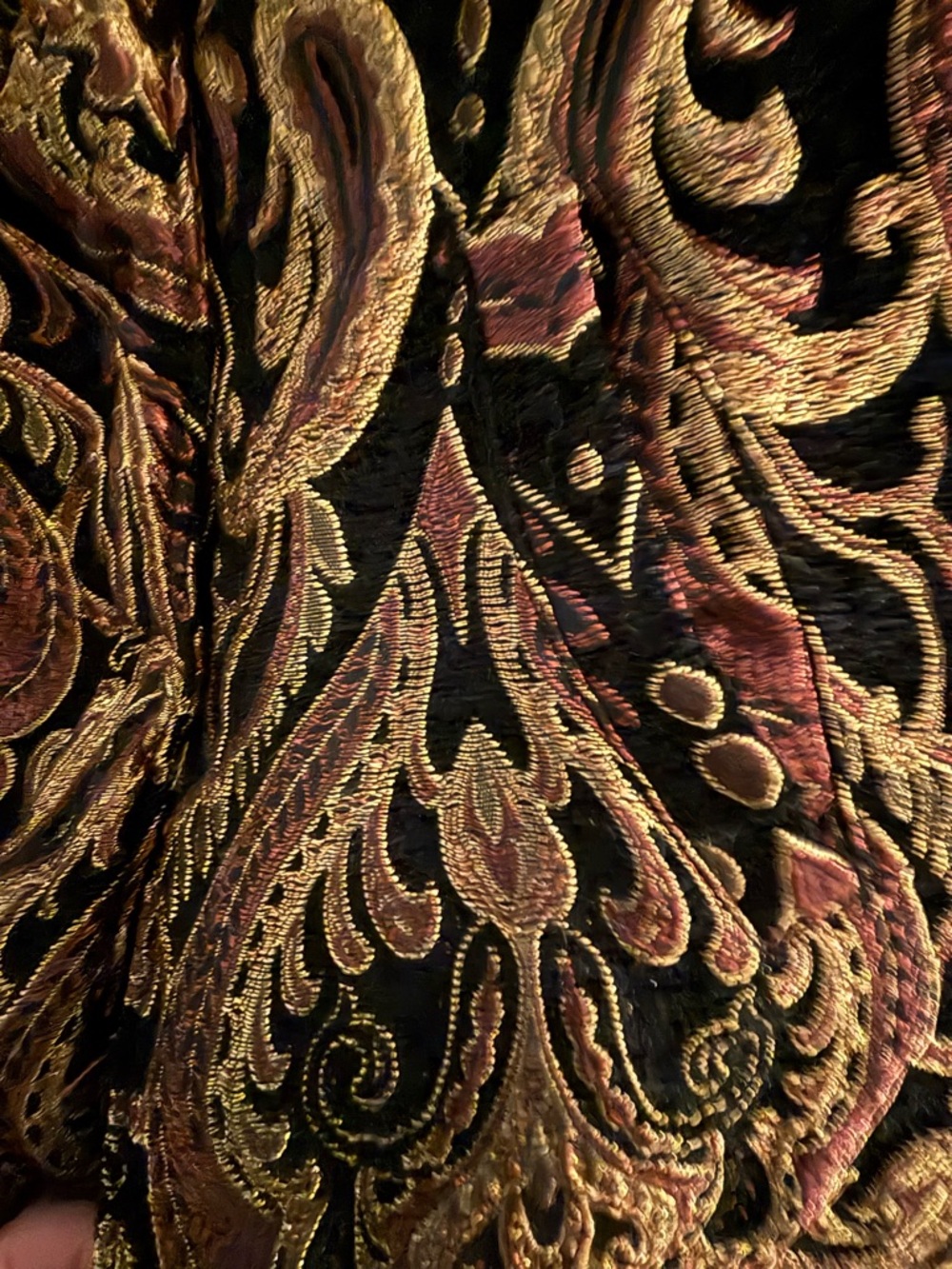 AZALEA WANG Otelia Jacquard Coat with Faux Fur Trim - Picture 7 of 8